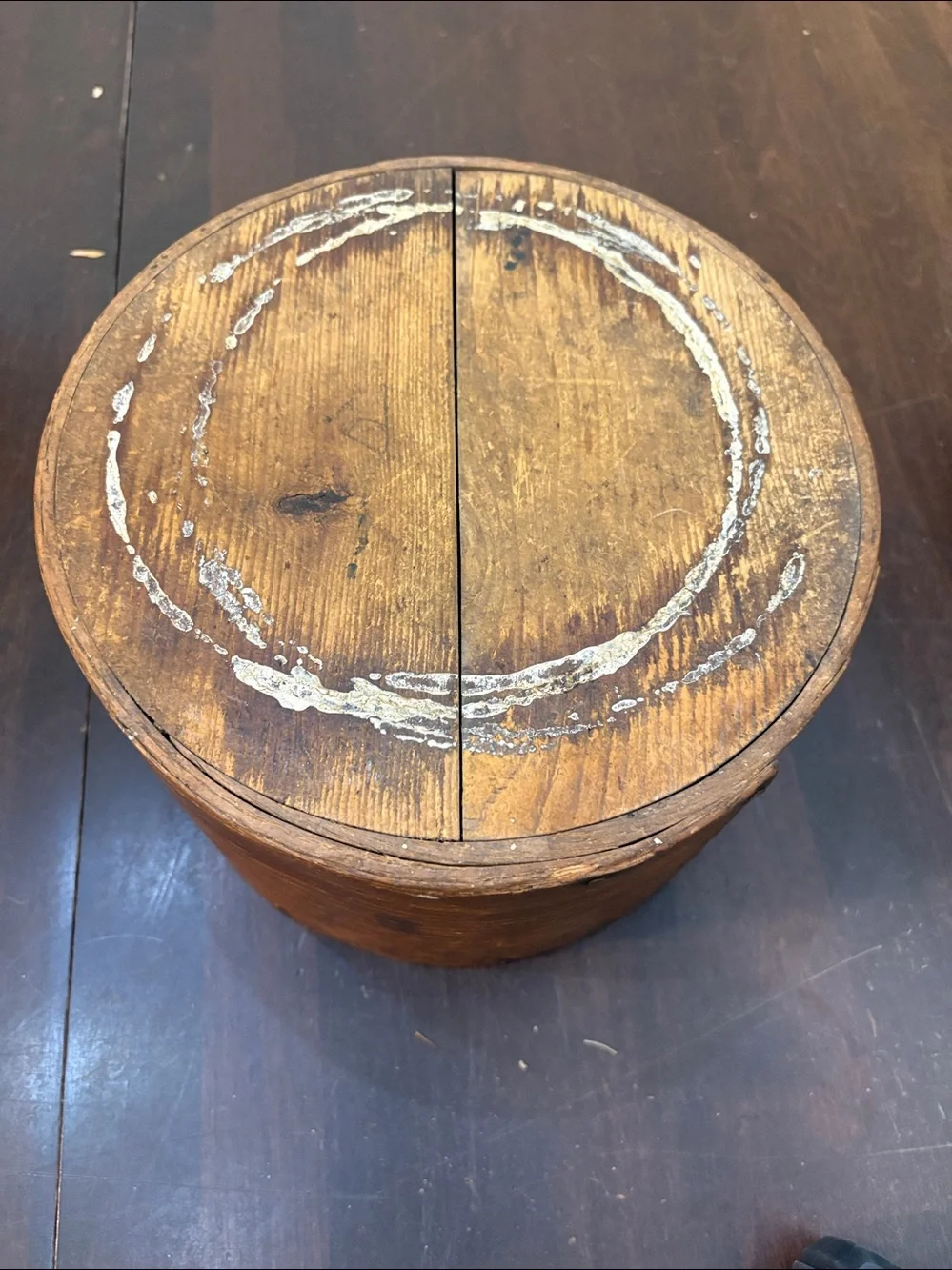 Antique Primitive Bentwood Dry Grain Measure - 9” Vintage Wooden Pantry Box